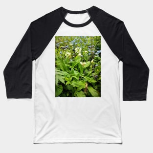 Herb bed with wild garlic Baseball T-Shirt